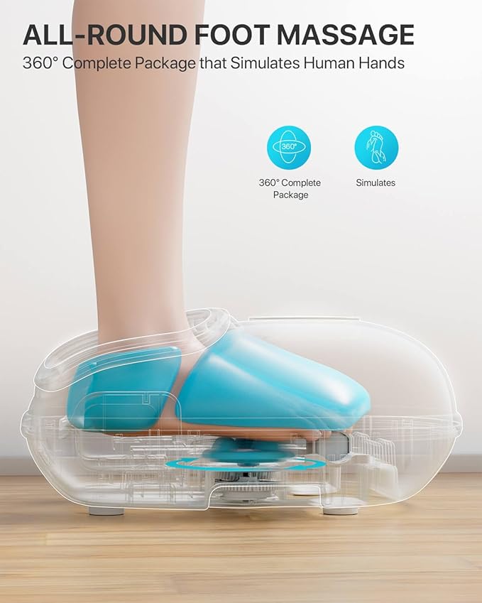 close-up of deep-kneading shiatsu massage nodes for foot therapy