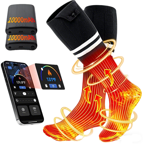 ALLJOY Heated Socks for Men Women with APP Control