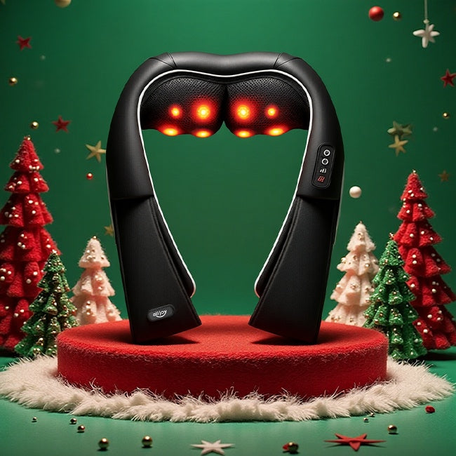 ALLJOY Heated Neck Massager – Deep Shiatsu Relief for Tension & Pain