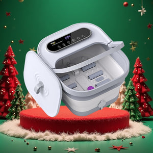 ALLJOY Collapsible Foot Massager Spa Soaking Tub With Bubbles