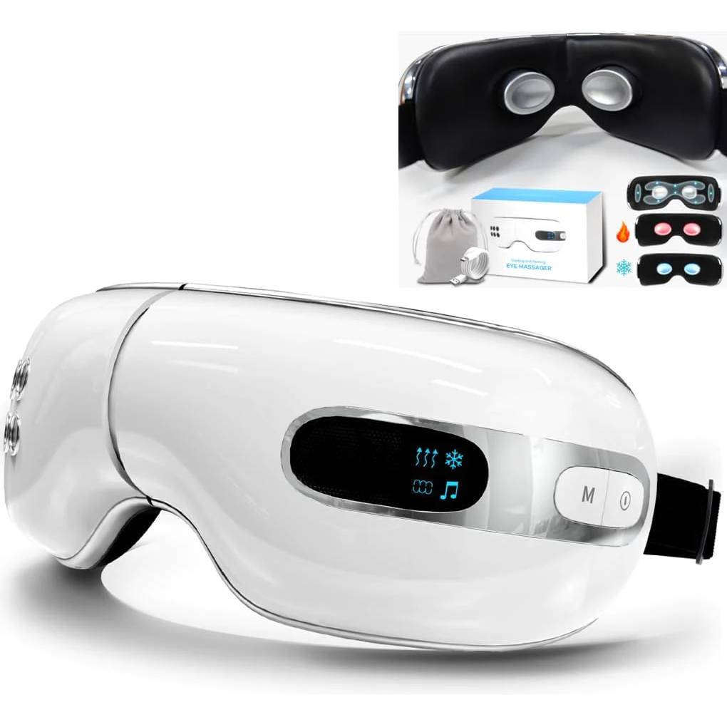 Eye Massager with Heat and Cooling for Migraines