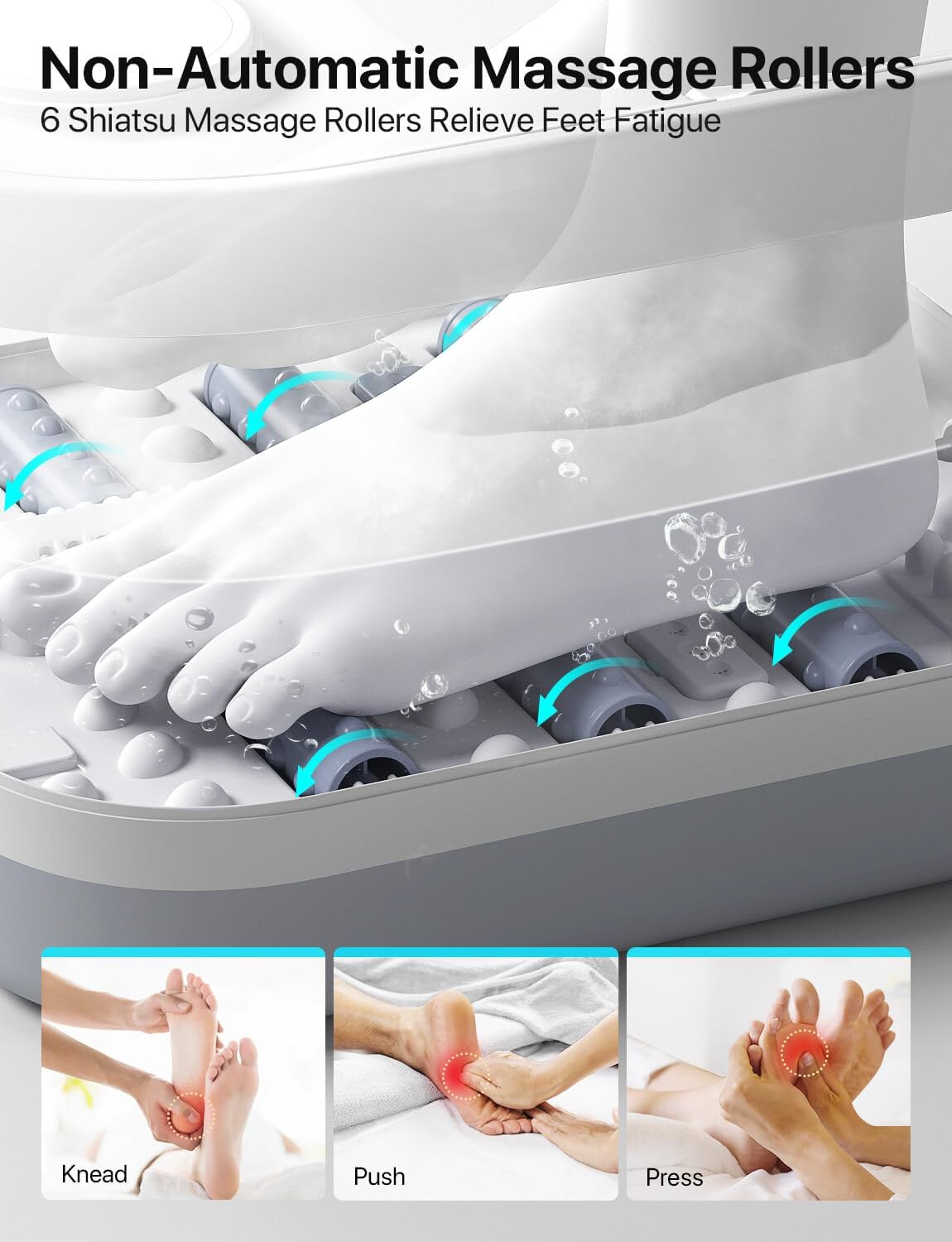 Collapsible Foot Massager Spa Soaking Tub with Bubbles