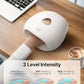 ALLJOY Hand Massager with Heat, Rechargeable Finger Massager with 3 Levels Compression & Heating for Carpal Tunnel, Ideal Father's Day Gifts, White