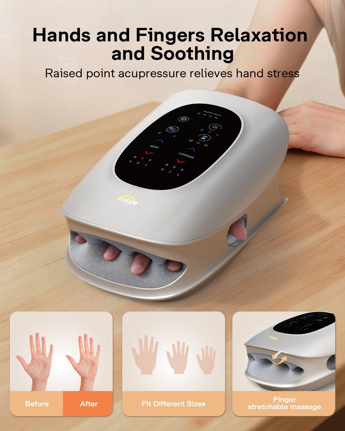 ALLJOY H4 Hand Massager with Heat and Compression