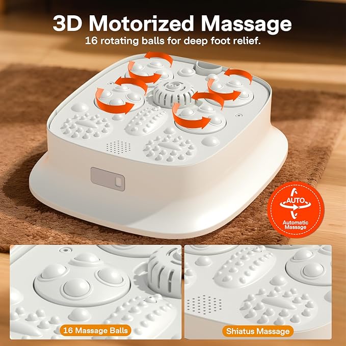 ALLJOY Collapsible Foot Spa Electric Rotary Massage