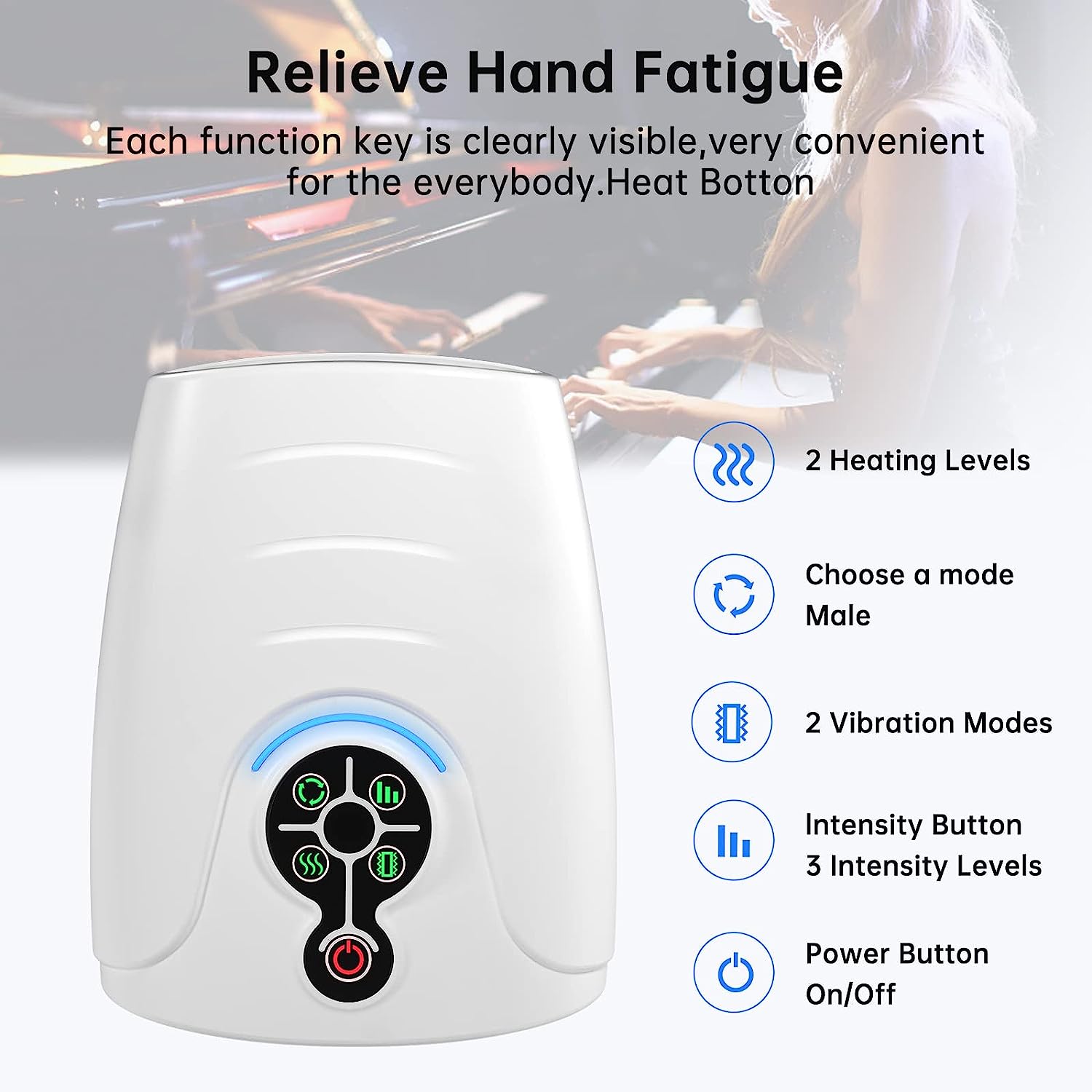 Electric Hand Massager with Compression