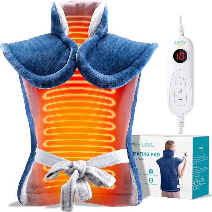 Heating Pad for Back Pain Relief, 24"x33" Weighted