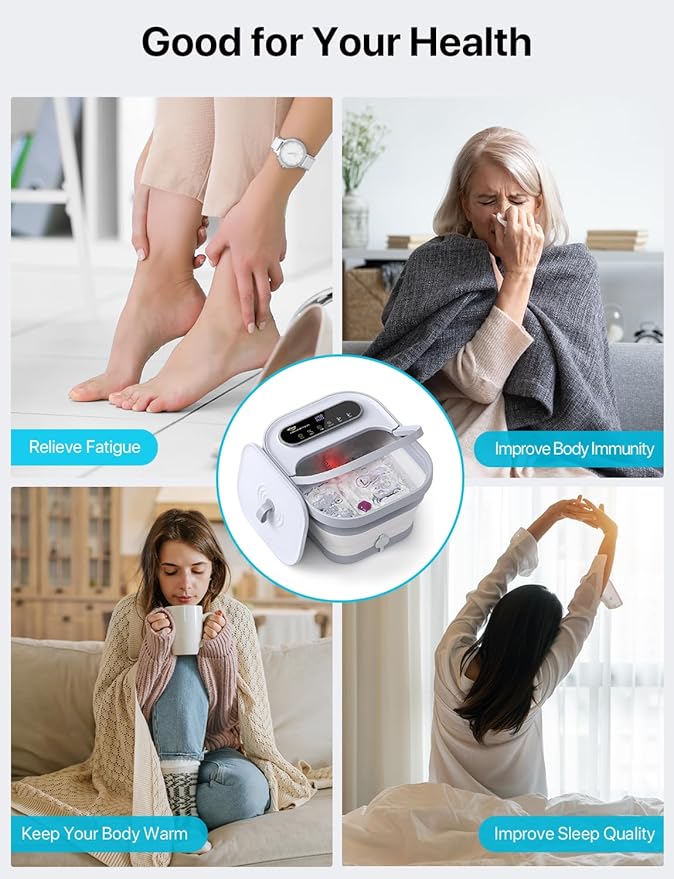 Collapsible Foot Massager Spa Soaking Tub with Bubbles