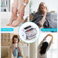 ALLJOY Foot Spa Bath Massager with Heat, Collapsible Foot Massager Spa Soaking Tub with Bubbles, Pumice Stone, Timer, 6 Shiatsu Massage Rollers Pedicure FootSpa for Relaxation