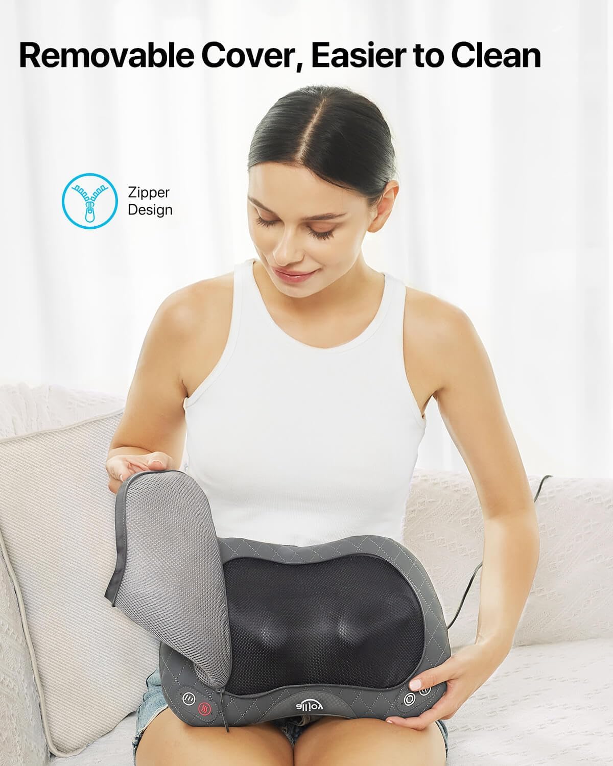 ALLJOY Shiatsu Neck and Back Massager with Soothing Heat