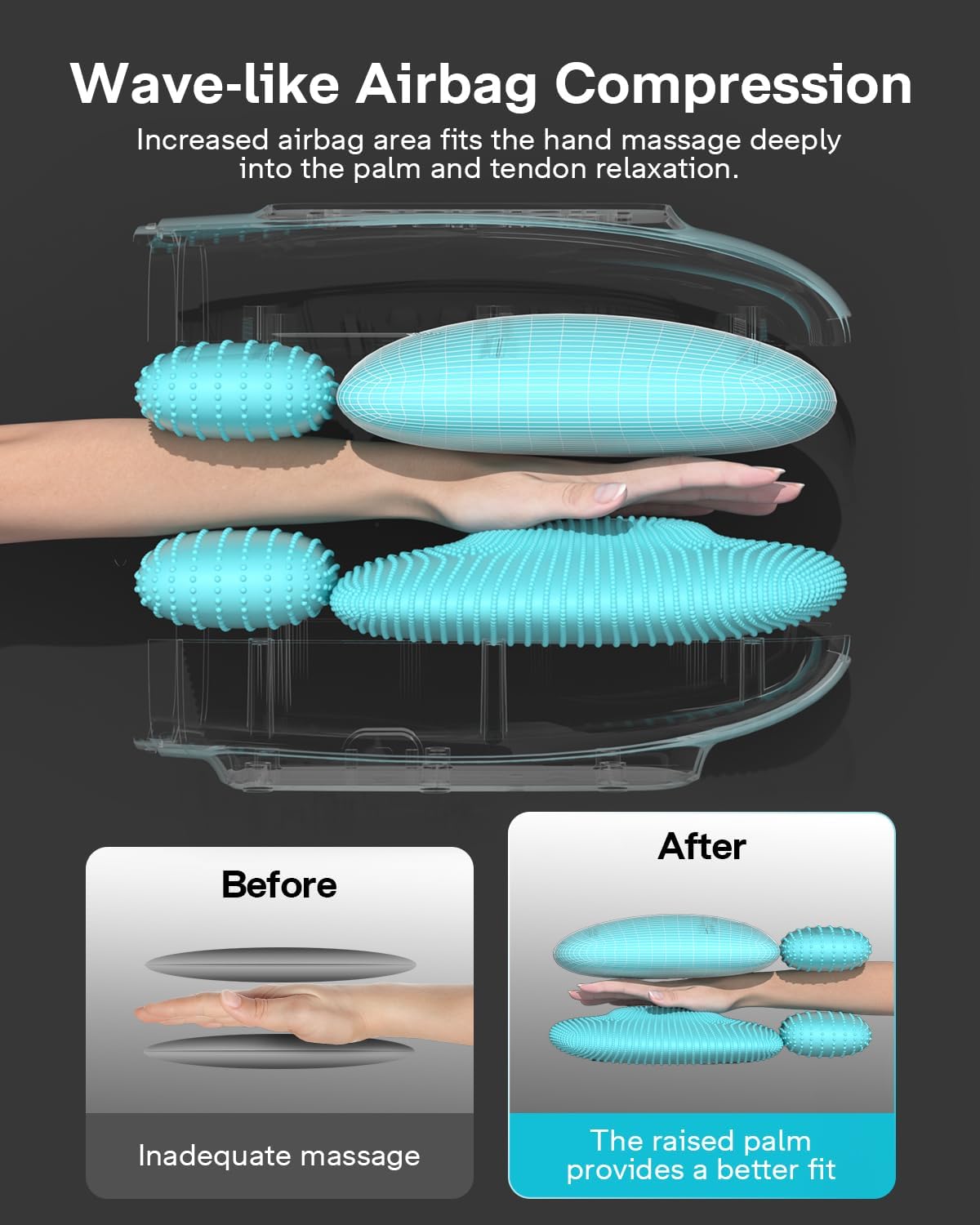 ALLJOY Touchscreen Cordless Hand Massager