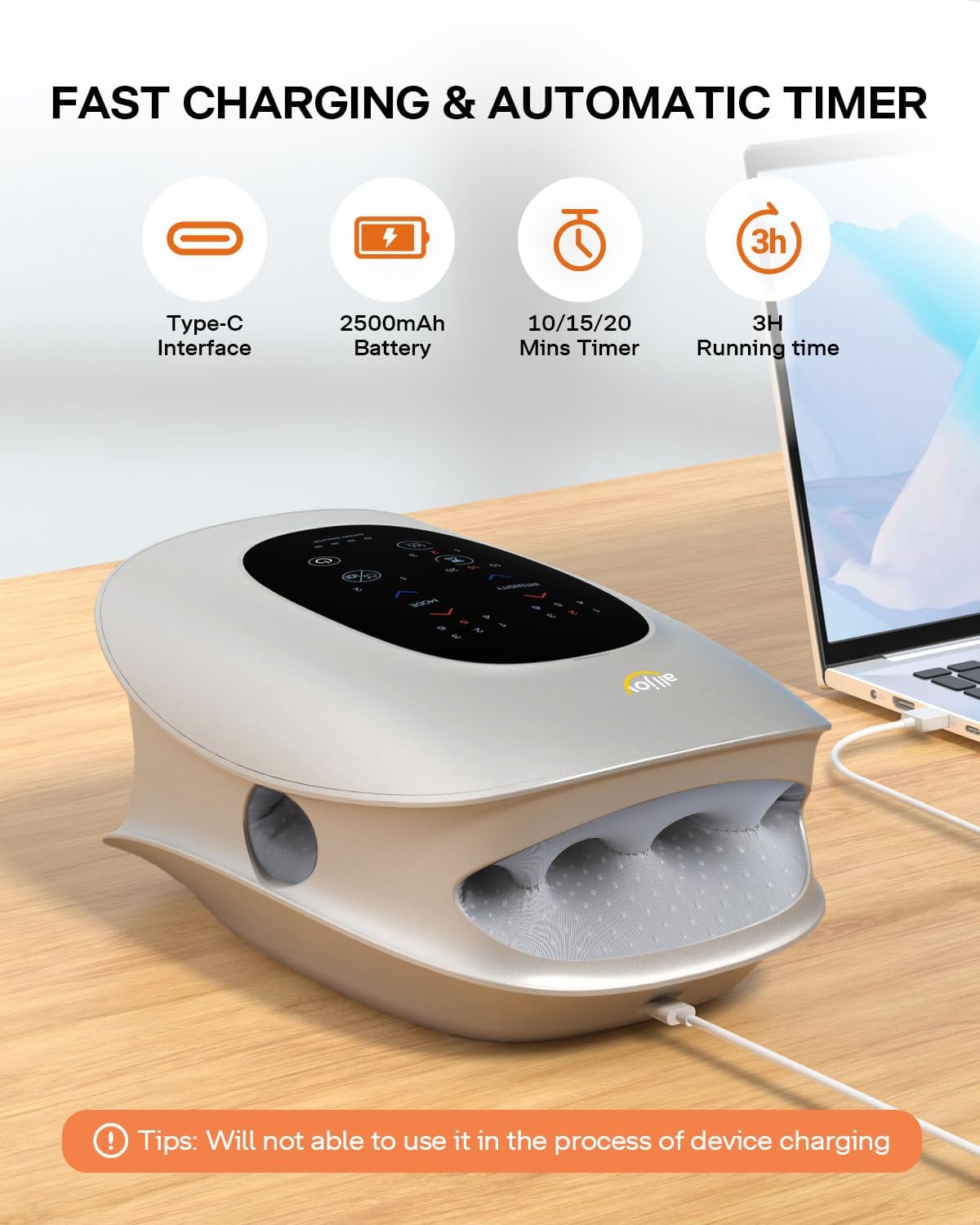 ALLJOY H4 Hand Massager with Heat and Compression