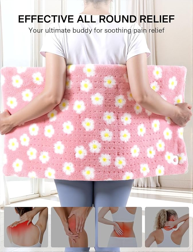 King Size Heating Pad for Back Pain Relief, 33”x 17”