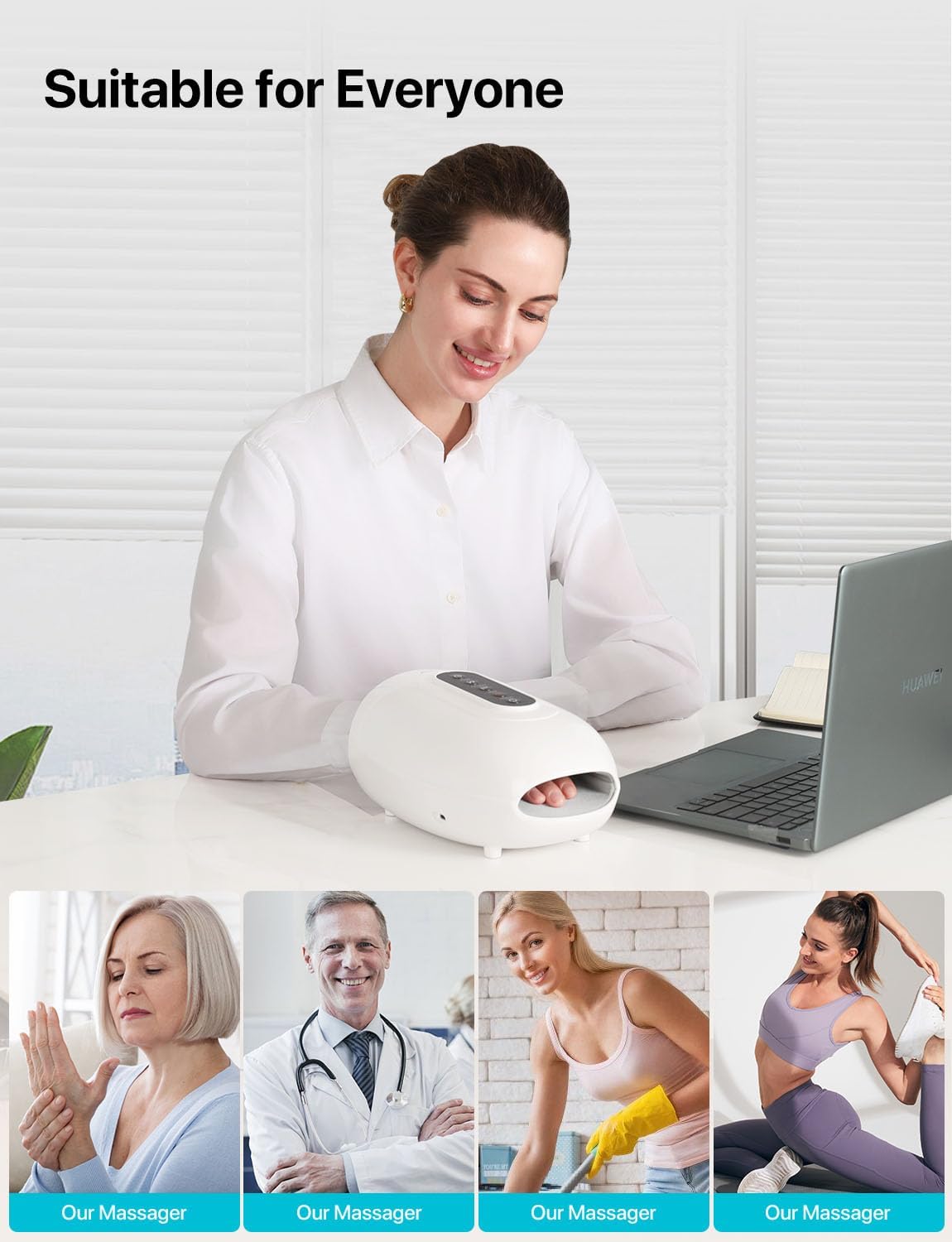Roller Kneading Hand Massager