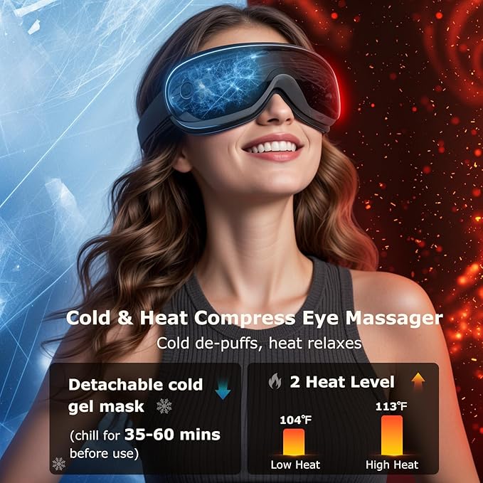 ALLJOY Eye Massager with Heat and Cooling