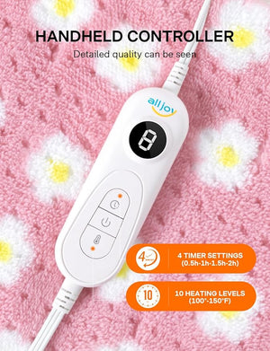 ALLJOY King Size Heating Pad for Back Pain Relief, 33”x 17” Extra Large Heating Pad for Period Cramps, FSA HSA Eligible, Portable Heat Pad for Neck and Shoulders, Birthday Gifts for Women Men Mom Dad