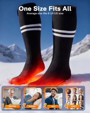 Alljoy Heated Socks for Men Women with APP Control