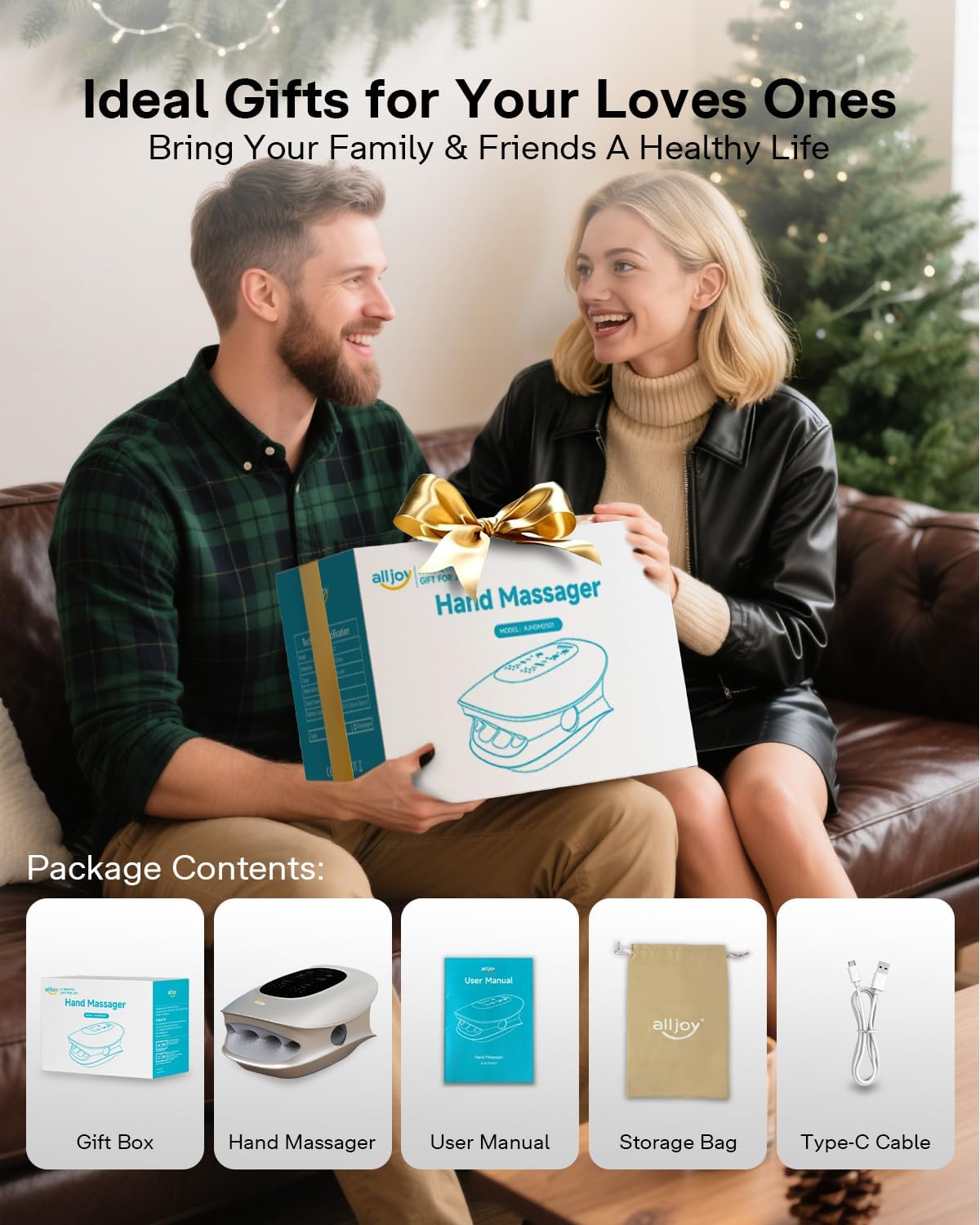 ALLJOY H4 Hand Massager with Heat and Compression