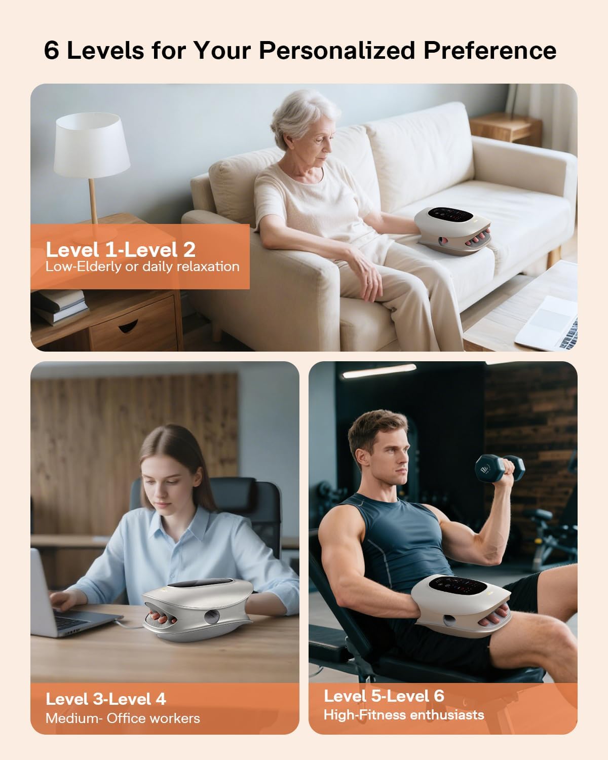 ALLJOY H4 Hand Massager with Heat and Compression