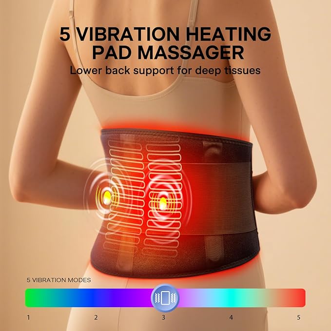 Plug-In Heating Pad Back Massager