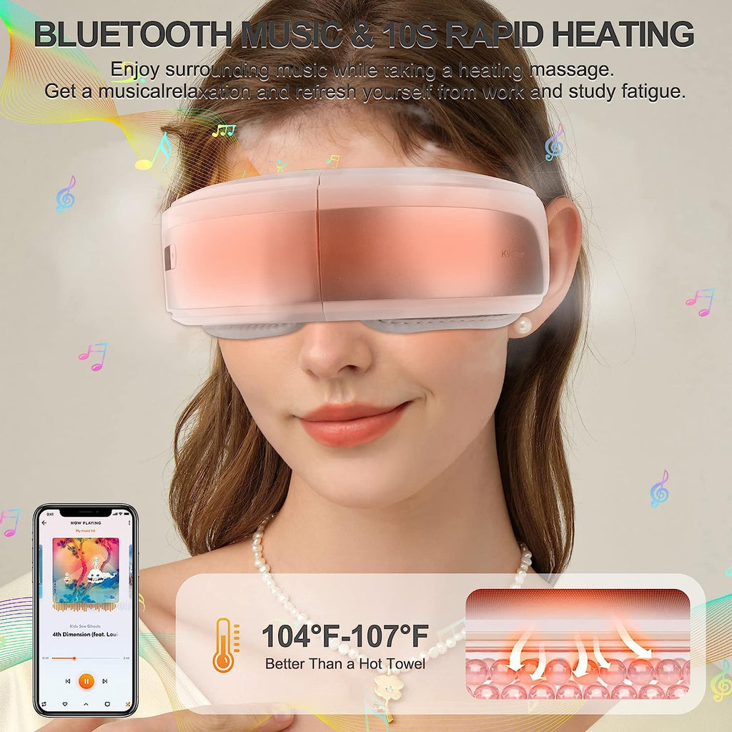 Eye Massager with Heat, with Bluetooth Music