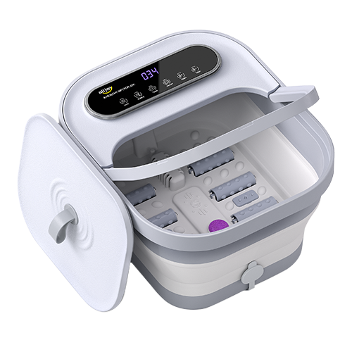 ALLJOY Collapsible Foot Massager Spa Soaking Tub With Bubbles
