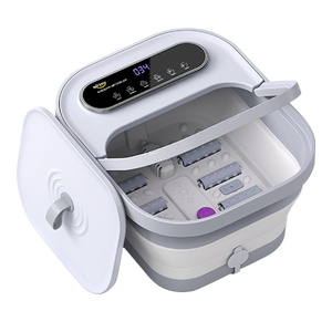 ALLJOY Collapsible Foot Massager Spa Soaking Tub With Bubbles