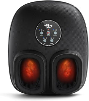 Alljoy foot massager with heat and deep kneading for pain relief