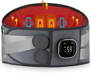 Alljoy heated lumbar support belt for lower back pain relief