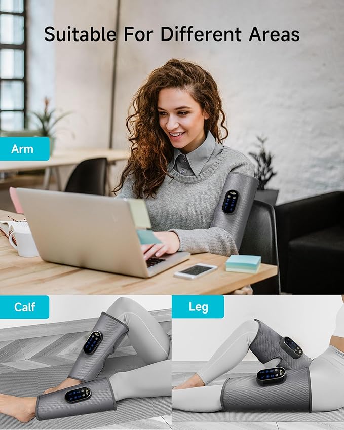 Rechargeable Calf Massager – Air Compression for Circulation & Pain Relief