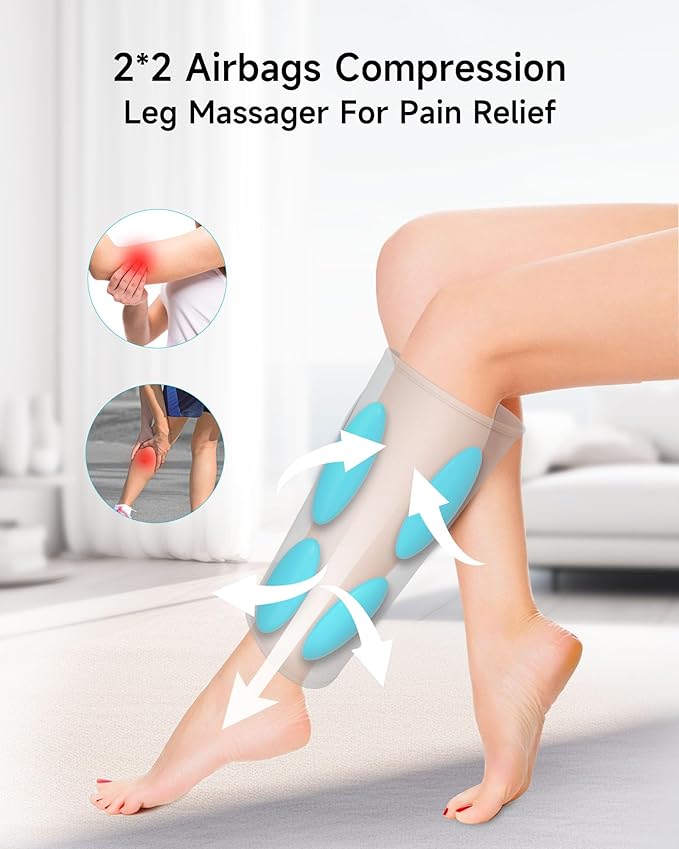 Rechargeable Calf Massager – Air Compression for Circulation & Pain Relief