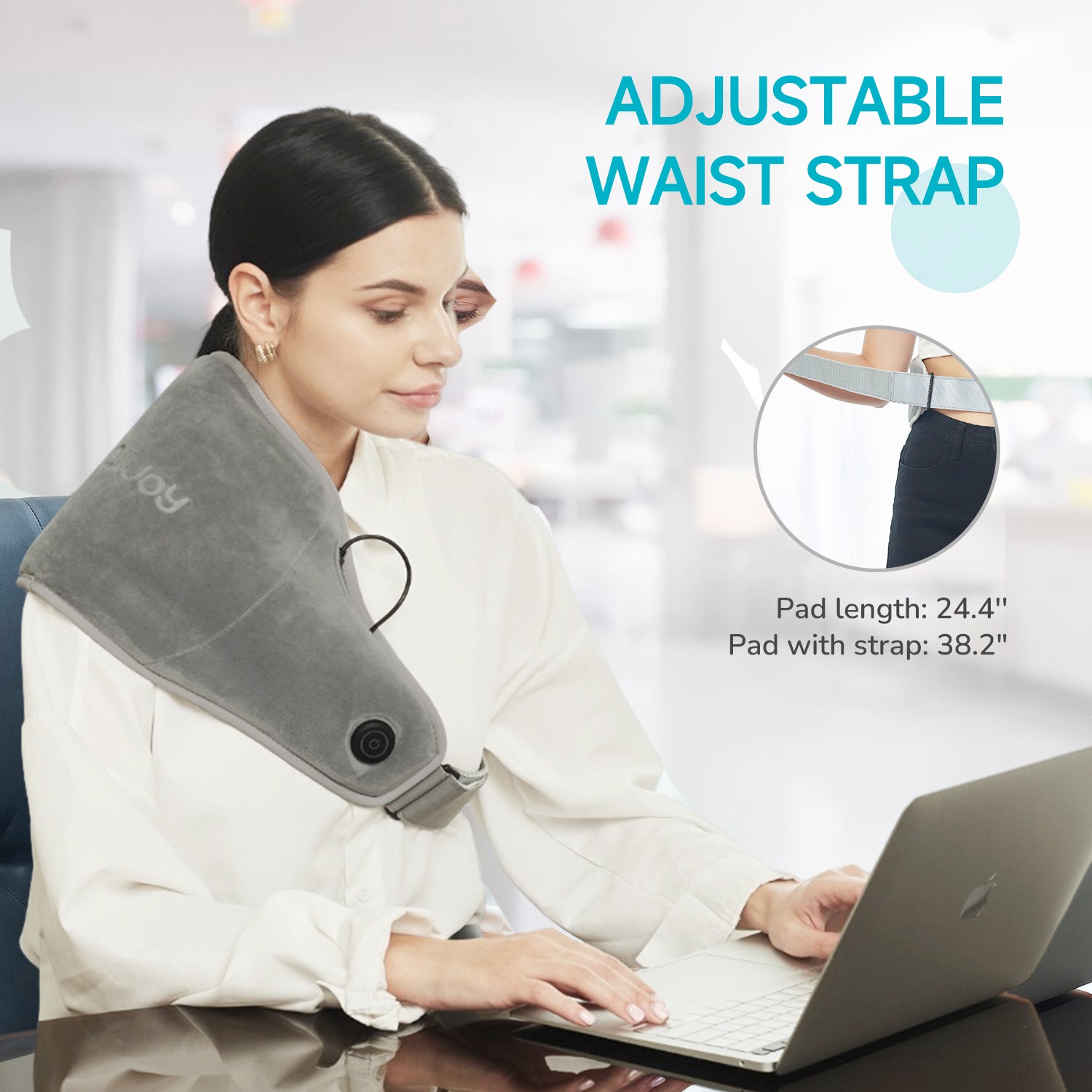 ALLJOY USB Tragbare Heizung Taille Wärme Wrap G1, Geschenke für Männer Frauen Mama Papa 
