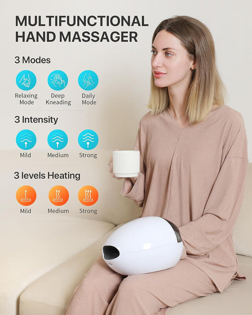 ALLJOY Hand Massager with Heat & Compression