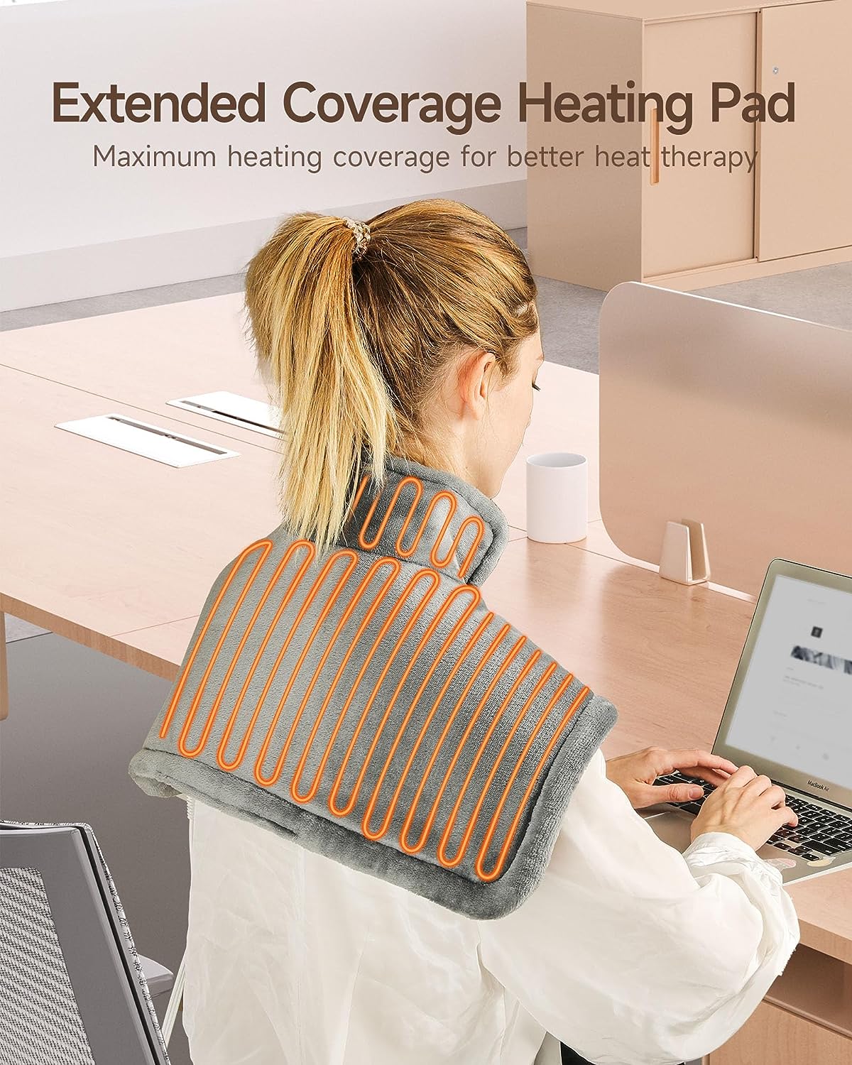 ALLJOY Extra-Large 24x17" Neck and Shoulder Heating Pad