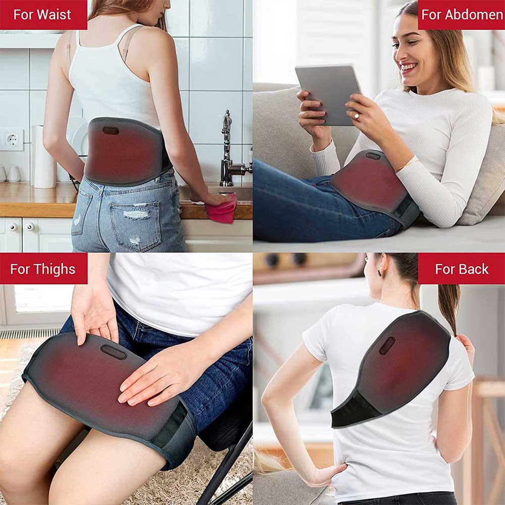 Cordless Heating Pad with Massager